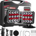 USB-C Wireless Trailer Lights Kit with Reverse, IP67 Waterproof Magnetic LED Tow Light for Towing, Tail, Brake, Turn Signal for Car, Boat, Camper, RV (B-Type)