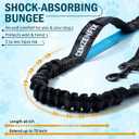 Hands Free Dog Leash for 2 Dogs Waist Leash for Dog Walking with Dual Bungee, Reflective No Pull Design, Adjustable Belt & Pouch for Running, Hiking, Jogging