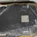 ANDY STAR Oval Bathroom Mirror, 24x36 Inch Scalloped Wall Mirror, Modern Brushed Gold Wavy Mirror, Anti-Rust Brass Metal Mirror for Bathroom Hang Vertical or Horizontal