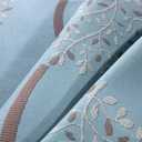 Twelve 3pcs Bed Runner Set - 1 Scarf and 2 Pillowcases, Rippling Teal Bedding Scarves for Guesthouse, Hotel, Home Decor (50x260cm)