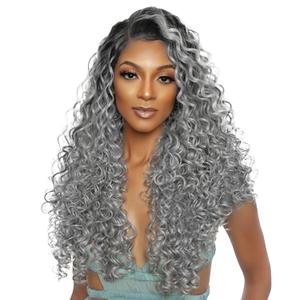 BECUS Crochet Hair for Black Women 3 Packs 18 Inch Jamaican Curly Crochet Braids Gray Hair Extension Jumpy Wand Extensions(3*Packs 18' Gray)