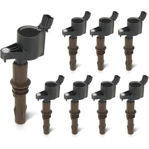 Set of 8 Ignition Coil Pack 4.6L 5.4L Compatible with 2008-2010 Ford Explorer Mustang F-150 F-250 F-350 Super Duty, 2009-2014 Expedition Lincoln Navigator, 2008 Mark LT Replace DG521