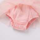 ODASDO Baby Girls First Birthday Outfit Photo Shooting Props Sleeveless Strap Tutu Princess Romper Dress Headband Set (Pink)