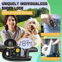 Dog Shock Collar with Remote Control- Training Collar for Small Medium Large Dogs, Electric Collar for Dogs Training Rechargeable, E Collar with Beep, Vibration & Shock-Lock Keypad