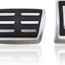 Foot Brake Gas Accelerator Pedal Cover Compatible for Audi A4 B9 A5 A6 (C8) A7 Q5 Q7 Q8 2019-2025, Compatible for Touareg 2020-2025 Accessories Foot Pad No Drill (2pcs)