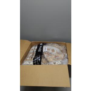 zesthome 8x10 Area Rugs for Living Room,Non-Slip Backing Washable Rugs,Vintage Large Area RugStain Resistant Home Decor Rug (Orange,8'x10')