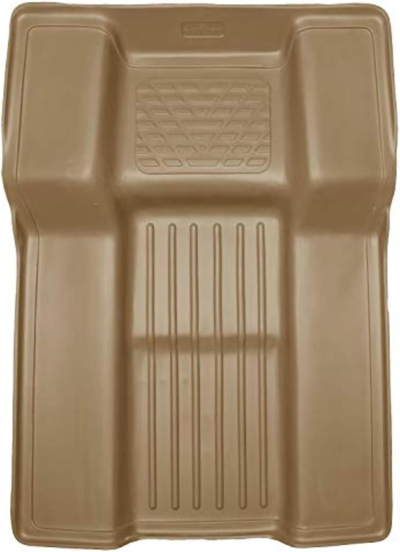 Husky Liners Weatherbeater Floor Mats | Fits 2007-2010 Cadillac Escalade, Chevrolet Tahoe & GMC Yukon | Walkway, 1-pc Tan - 81243