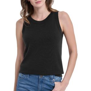 Women's 100% Merino Wool Sweater Vest Business Sleeveless Soft Tank Tops Lightweight Crewneck Casual Tank 2026 Summer M