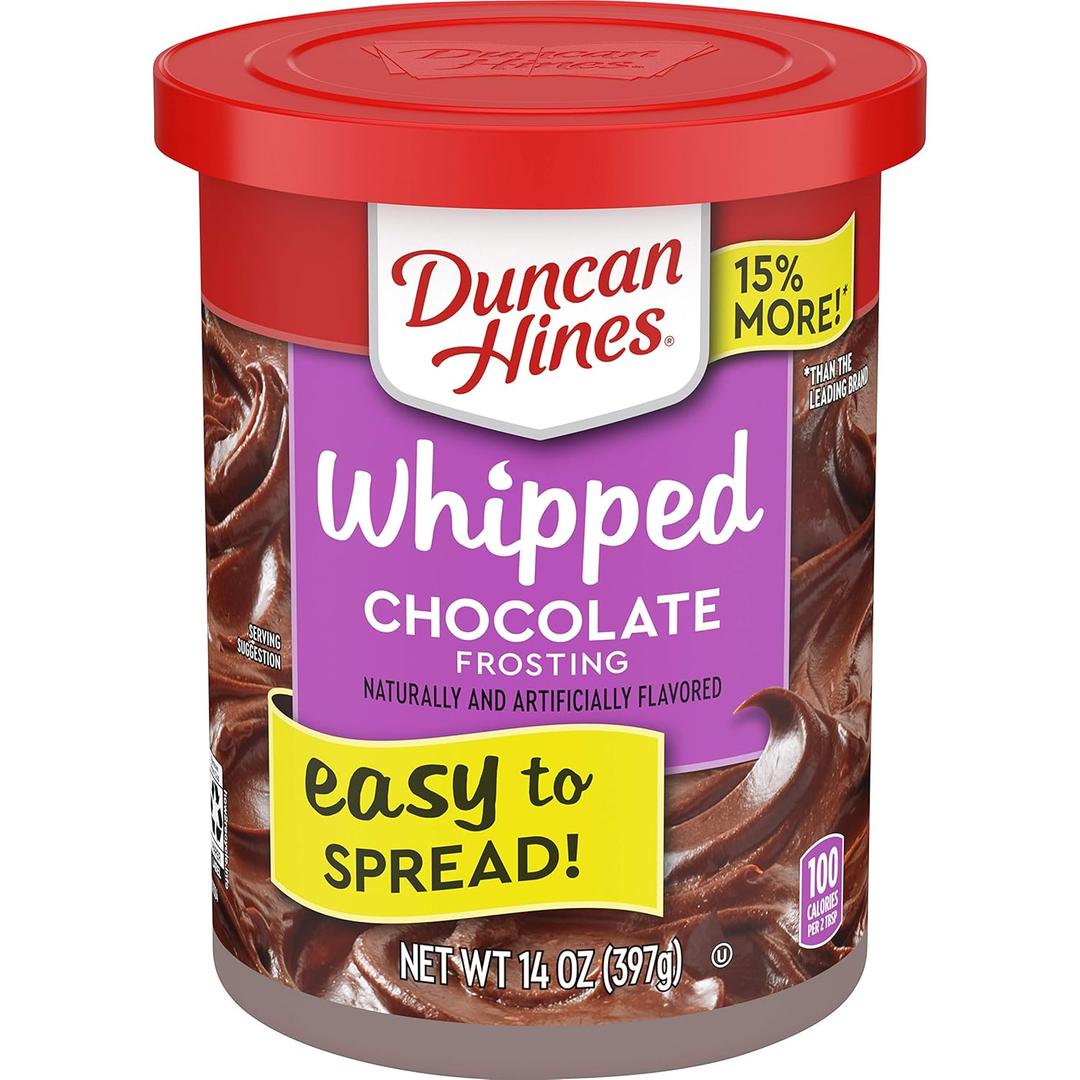 Duncan Hines Whipped Chocolate Flavored Frosting, 14 oz.,BB Date Not Found 