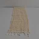 meioro Crochet Lace Table Runner, 12x56 Inch Boho Cotton Table Runners with Tassels, Rustic Farmhouse Table Decoration 56 Inches Long, Mesh Woven Table Decor for Bridal Shower Party Wedding (12"W X 56"L)