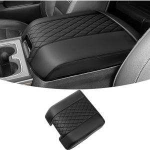 ZZEQYG Center Console Cover for Chevy Silverado/GMC Sierra 2014-2018, Tahoe & Suburban & Yukon 2015-2020, Car Armrest Cover Accessories(Fits Bucket Seat Console Only)