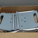 Drive Medical Bathroom Safety Shower Tub Bench, Aluminum, Chair Color: White