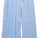 Men's Tear Away postoperative Nursing Pants with Magic Stick, Fracture Trousers, Disability Clothing, Paralyzed Bedridden Patient Clothes for Post Surgery(Blue,2XL) (2X-Large-Man)