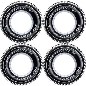 Inflatable Tire Tubes Pool Floats for Adults Kids Tire Swimming Rings River Raft Truck Race Car Themed Birthday Party Supplies Decorations 4Pack