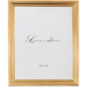 Lawrence Frames 8.5x11 Sutter Burnished Gold Picture Frame (536281)