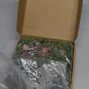 6 PCS Christmas Pine Taper Candle Rings Wreaths 1.38" Mini Norfolk Pine Taper Candle Holder Wreaths Candle Rings with Berry Pinecones for Xmas Holiday Church Home Table Centerpiece Candlesticks Decor