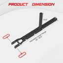 Multi Use Belt Squat Attachment,Adjustable Length Belt Squat System,Fits for 3''X3'' or 2''X2'' Power Racks and 1/2'' or 5/8'' Holes,Belt Squat Machine,Lever Lifting Belt,Lever Arms