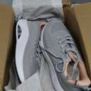 IIV Womens Wide Walking Shoes Arch Support Plantar Fasciitis Sneakers | Orthotic Tennis Shoes GrayPink 7.5 Wide