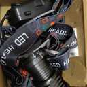 azamine Rechargeable Headlamp Super Bright 99000 Lumens, 2Pack LED Head Lamp with 3 Modes, 90 Adjustable Head Lights for Forehead, IPX6 Waterproof HeadLamps for Adults Camping Hunting Hiking