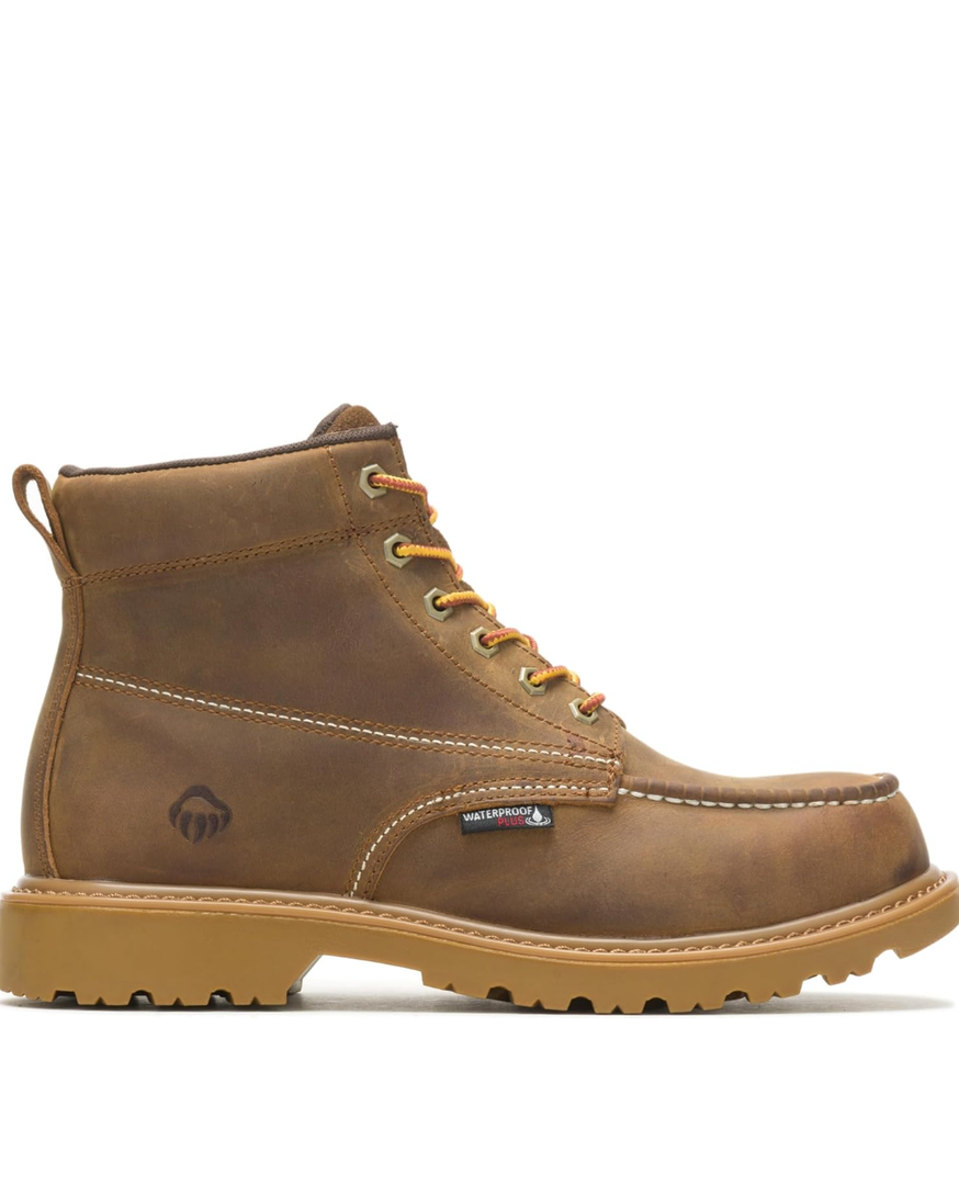 Wolverine Men's Floorhand Moc Toe 6 " Waterproof Boot, Size 11