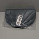 ADRIMER Placemats, Heat Resistant Oval Placemats Set of 8 Washable 12 x 17 Inch, Waterproof Table Mats, Wipeable Pu Place Mats for Kitchen, Dining Room, Dark Blue