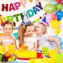 CANREVEL Pre-Strung 3D Rainbow Happy Birthday Banner, 3 PCS Happy Birthday Felt Sign, Pom Pom Garland, Triangle Fabric Bunting, Colorful Reusable Birthday Decorations for Women Men Girls Boys, Multi