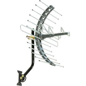 GE Outdoor HD Digital TV Antenna, Long Range Smart TV Antenna, Supports 4K 1080P HD Smart TV VHF UHF, J Mount Included for Attic or Outdoor, Weather Resistant, 29884