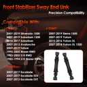 Front Sway Bar Stabilizer Links 2 Pcs Left & Right, Compatible With 1983-2019 Chevy Silverado 1500, Avalanche, Tahoe, Suburban, GMC Sierra 1500 Yukon & Escalade, Replaces#: K700538, K700432
