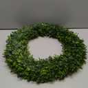 Boxwood Wreaths for Front Door Realistic 22InchSpring Wreaths for Front Door Outside Front Door Wreath All SeasonGreen Wreath for Spring Farmhouse Porch Wall Wedding Room Home Decor