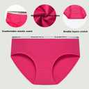 Demifill Teen Girls Underwear Cotton Briefs Soft Panties for Teens Pack of 6 Multipack (XL)