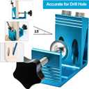 Pocket Hole Jig Kit Dowel Drill Joinery Screw Kit Carpenters Wood Woodwork Guides Joint Angle Tool All-In-One Drill Hole System Set -Upgrade Version