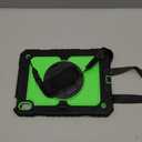 BMOUO Case for iPad (A16) 11th Generation 11" 2025/iPad 10th Generation 10.9 inch 2022, 360 Rotating Stand & Pencil Holder & Hand Shoulder Strap Shockproof iPad 11th/10th Generation Case, Green