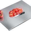304 Stainless Steel Cutting Board – Stainless Steel Kitchen Chopping Boards Non-Slip, Dishwasher Safe – Ideal for Meat, Vegetables, Fruits, Bread & Baking – Commercial & Home Use (27.5 * 19.6in)