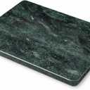 Home Basics Multi-Purpose Pastry Marble Tray Cutting Board Slab With Non-Slip Feet For Stability & Scratch Protection For Countertop. Easy To Clean,Trivet, Green (8Inches x 12Inches)