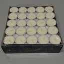 Amari 12g Tea Lights - 100 Pack Tea Light Unscented Candle - Lasts for 3-5 Hours (Yellow)