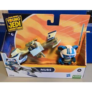 Star Wars Young Jedi Adventures Nubs & Speeder Bike Kids Toy By Hasbro