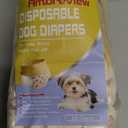 Ambreview Dog Diapers Female, Disposable Diapers for Female Dog with Stretchy Waist, Pull Up Puppy Wraps for Doggie in Heat Period Super Absorbent Leak-Proof Doggy Diaper for Dogs Count of 10 (XL, Waist 15"-22.8")