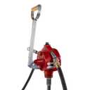 Fill-Rite FR152 Piston Hand Pump with Hose & Nozzle Spout, Red