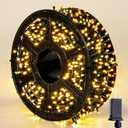 JMEXSUSS 272ft 800 LED Outdoor Christmas Lights, 8 Modes Warm White Christmas Tree Lights Green Wire, Waterproof Led String Light for Outside Indoor Xmas Party Tree Decor