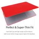 UESWILL Smooth Matte Hard Shell Case Cover Compatible with 2010-2017 Release MacBook Air 13 inch (Model A1466 / A1369) + Microfibre Cleaning Cloth, Red