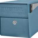 Mail Boss 7584 Mail Manager Curbside Locking Security Mailbox, Century Blue