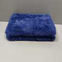 Blue Shag Area Rug for Bedroom, 4x6 Fluffy Shaggy Rugs for Living Room Boys Kids Nursery, Ultra Soft Comfy, Modern Fuzzy Plush Carpet for Girls Teen Dorm Indoor Home Decor, Upgrade Non-Slip