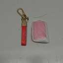 Lucrum Compatible with Mazda Key Fob Cover & Leather Keychain - TPU Case for 3, 6, CX-5 CX-9 CX-30 CX-50 CX-70 (2019-2025) (Red)