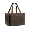Kaaltisy 16oz Waxed Canvas Tool Bag – Robust Zipper Garden Tools Tote with 3 Compartments & Padded Handle (Grey) – Tool Organizer for Gardening Wire Cutters Goggles