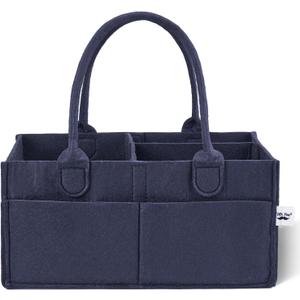 Mr. Pen- Baby Diaper Caddy Organizer, Navy Blue, Nursery Storage Bin and Car Organizer for Diapers and Baby Wipes (1 Pack, Regular)