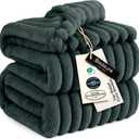 Bedsure GentleSoft Mallard Green Fleece Blanket for Couch - Cozy Soft Blankets for Women, Cute Small Throws for Girls, 108x90 Inches