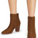 DREAM PAIRS Women's Ankle Boots Chunky Block Heel Booties (8)