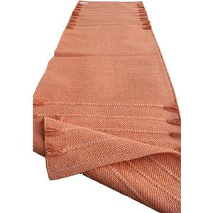 EcoComfort Cotton Yoga Mat - Hand-Woven, Extra-Thick for Ultimate Home Fitness - Durable & Stylish Yoga Rug Orange (24”x72”x5mm)