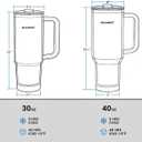 For Travel & Gym  Never Drink from a Moldy Lid Again: 30oz Hygienic Tumbler, 100% Leakproof Lid & Removable Foldable Spout. Reinforced Base, Fits Cup Holders- Pink Sand