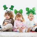 9PCS St Patricks Day Headband Women, St.Patrick'S Day Green Shamrock Clover Headband for Women Girls Hair Accessories Headwear